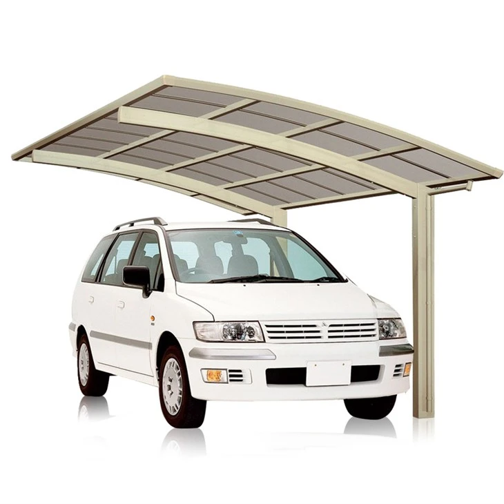 L Shape Aluminum Polycarbonate Carport For Residential Parking high quality