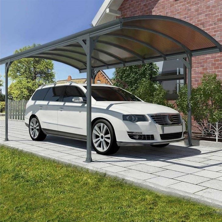 M Shape Aluminum Polycarbonate Carport For Outdoor Parking best