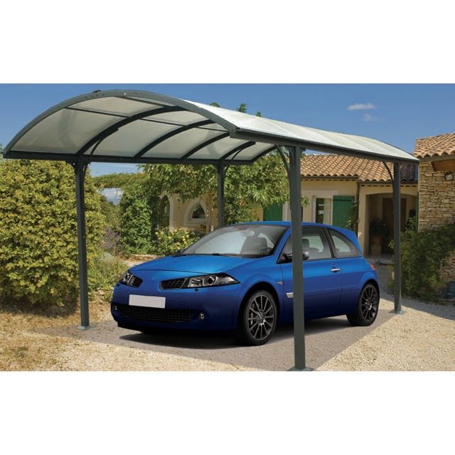 M Shape Aluminum Polycarbonate Carport For Outdoor Parking factory