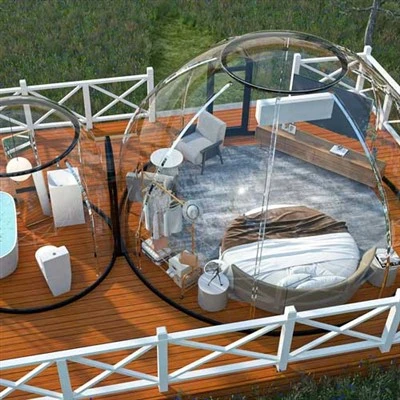 قبة جيوديسية كوخ الإسكيمو في الهواء الطلق لقرون Glamping